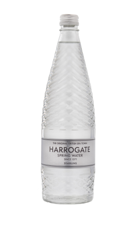 Glass sparkling water