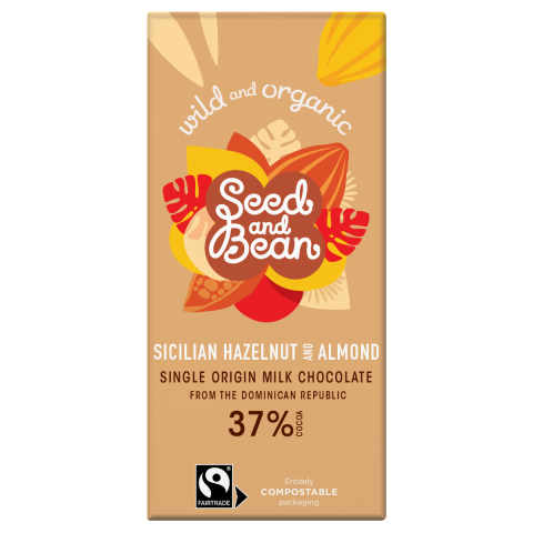 Milk 37% Hazelnut & Almond FT Org Bar