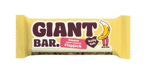 Giant Bar Banana Yogurt Topped Flapjack