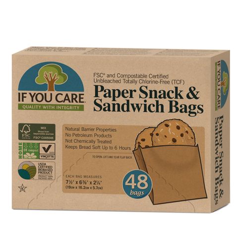 FSC Cert Unbleached Snack Sandwich Bags