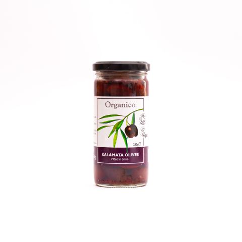 Org Kalamata  olives pitted in brine