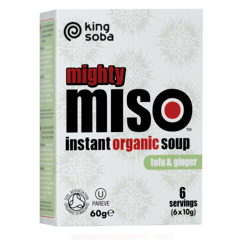 Organic Miso Soup with Tofu & Ginger