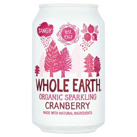 Whole Earth Sparkling Cranberry (330ml)