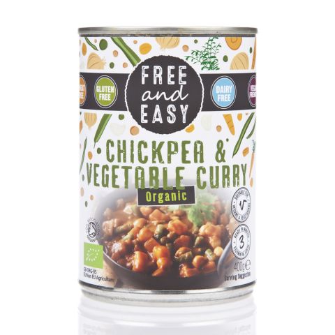 Free & Easy Organic Chick Pea & Vegetable Curry (400g)