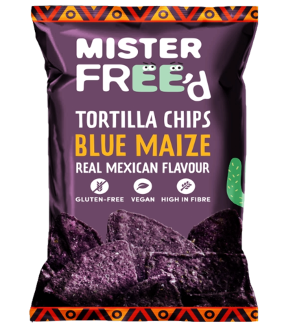 Mister Free'd Tortilla Chips with Blue Maize (135g)