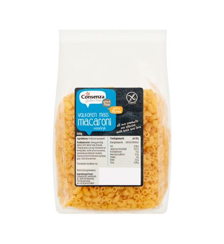 Consenza Corn macaroni wholegrain (500g)