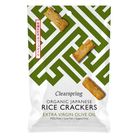 Clearspring Org Japan Rice Crackers Olive Oil Salt (50g)