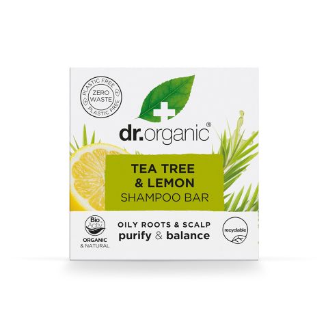 Dr Organic Tea Tree & Lemon Shampoo Bar (75g)