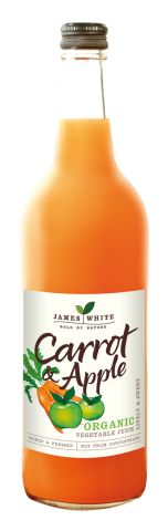 James White Organic Carrot & Apple Juice (750ml)