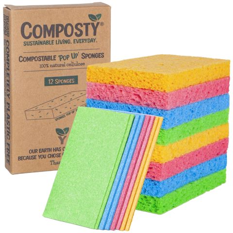 Composty Magic 'Pop-Up' Sponges (12pc)