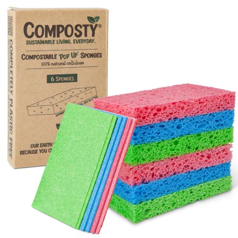 Composty Magic 'Pop-Up' Sponges (6pc)