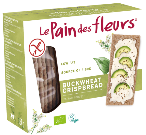 Le Pain Des Fleurs Org GF Buckwheat Crispbread (150g)