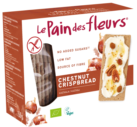 Le Pain Des Fleurs Org Chestnut Flour GF Crispbread (150g)