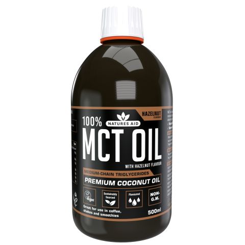 Natures Aid 100% MCT Oil Hazelnut (500ml)