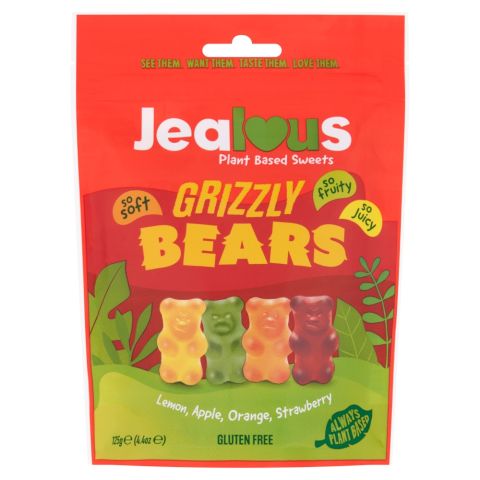 Jealous Sweets Grizzly Bears –  Share Bag (125g)
