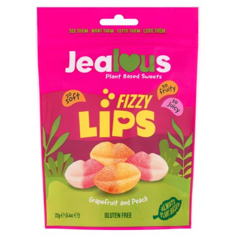 Jealous Sweets Fizzy Lips –  Share Bag (125g)