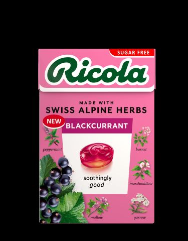 Ricola Blackcurrant Box Sugar Free (45g)