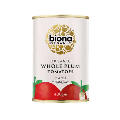 Biona Organic Whole Plum Peeled Tomatoes (400g)