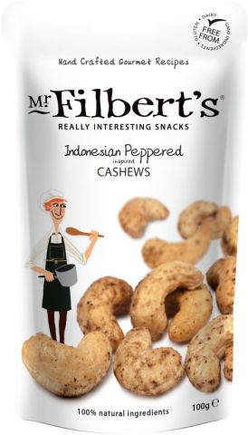 Mr Filberts Indonesian Peppered Cashews (100g)