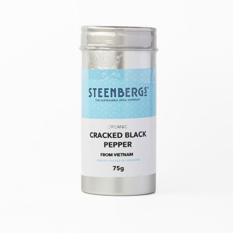 Steenbergs Organic Cracked Black Pepper (75g)