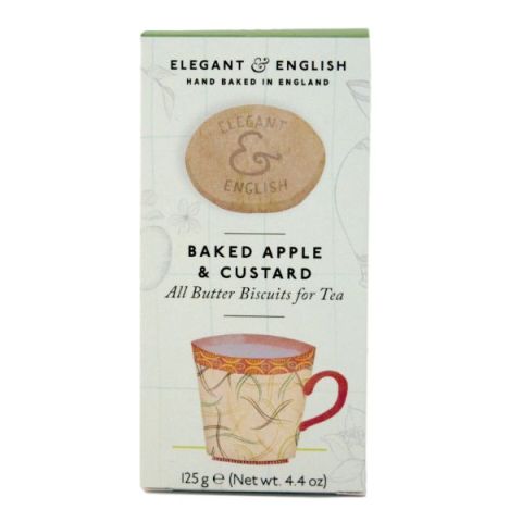 Elegant & English Baked Apple & Custard Biscuits (140g)
