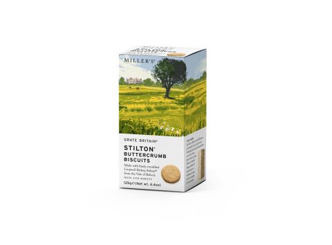 Grate Britain Stilton Buttercrumb Biscuits (125g)