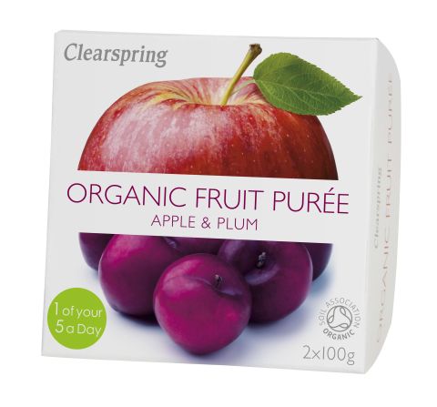 Clearspring Org Fruit Puree - Apple/Plum (2x100g)
