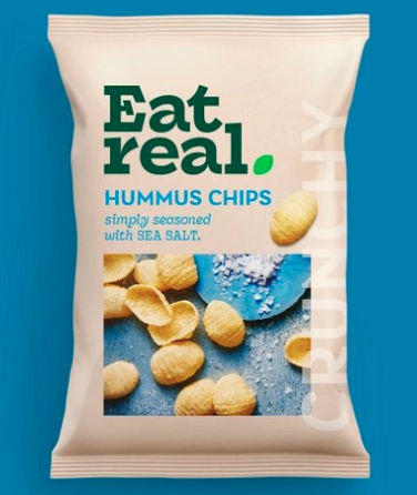 Eat Real Hummus Chips Sea Salt (110g)