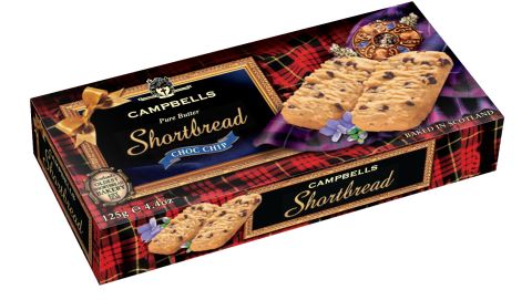 Campbells Choc Chip Fingers Carton (125g)