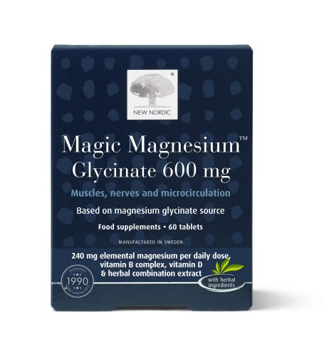 New Nordic Magnesium Glycinate 600mg (60tabs)