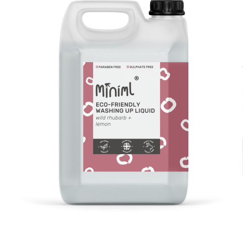 Miniml Washing Up Liquid Rhubarb Lemon (5ltr)