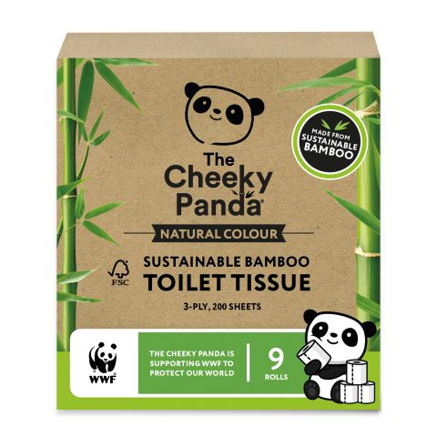 The Cheeky Panda Naturally Coloured Toilet Tissue (9Rolls)