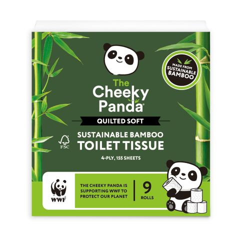 The Cheeky Panda Quilted Bamboo Toilet Tissue (9Rolls)