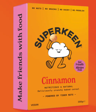 Superkeen Cinnamon Org Tiger Nut Cereal (240g)