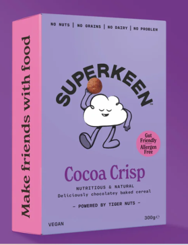 Superkeen Cocoa Org Tiger Nut Cereal (240g)