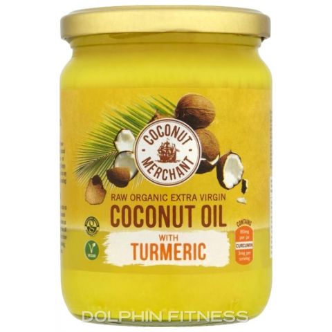 Coconut Merchant   Organic Raw Extra Virgin Coconut Oil with Turmeric