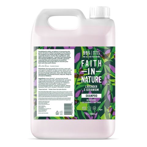 Faith In Nature Lavender & Geranium Shampoo 5L