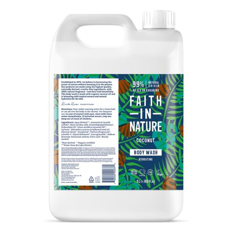 Faith In Nature Coconut Body Wash 5L