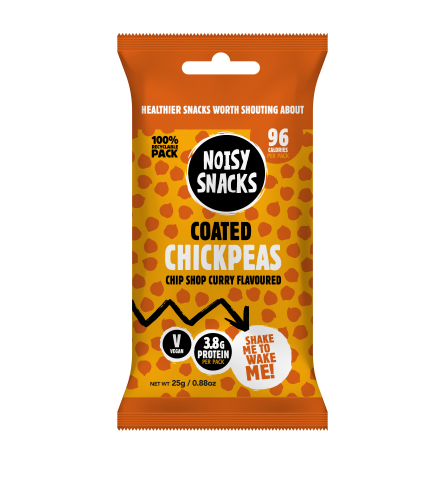 Noisy Snacks Coated Chickpeas Chip Shop Curry (25g)