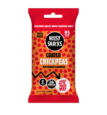 Noisy Snacks Coated Chickpeas Piri Mango (25g)