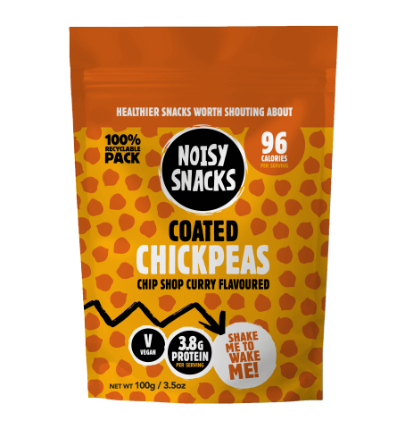 Noisy Snacks Coated Chickpeas Chip Shop Curry (100g)