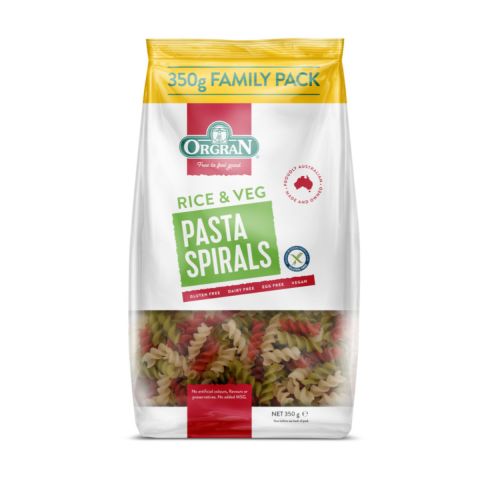 Orgran Vegetable & Rice Spirals (350g)