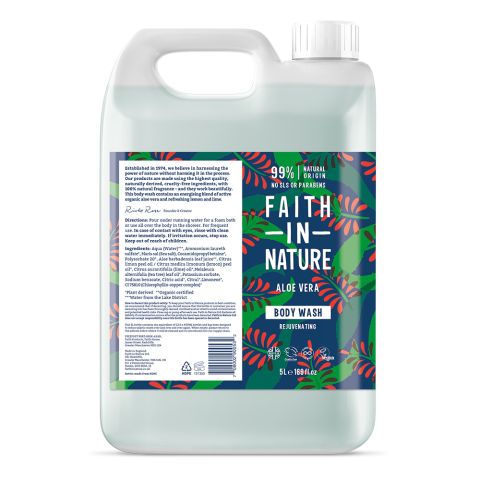 Faith In Nature Aloe Vera Body Wash (5ltr)