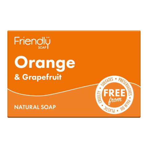 Friendly Soap Orange & Grapefruit Soap (95g)