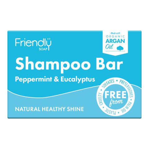 Friendly Soap Peppermint & Eucalyptus Shampoo Bar (95g)