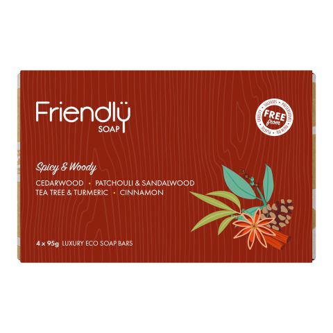 Friendly Soap Soap Selection - Spicy & Woody (420g)