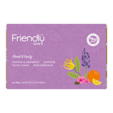 Friendly Soap Soap Selection - Floral & Fruity (420g)