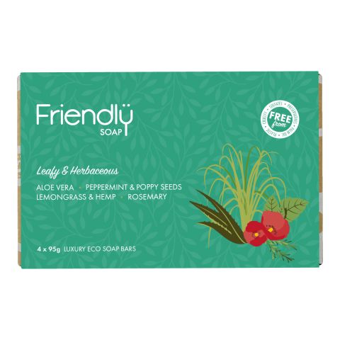 Friendly Soap Soap Selection - Leafy & Herbaceous (420g)