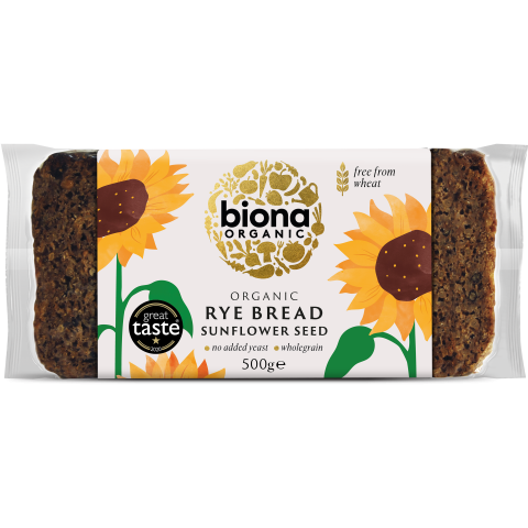 Biona Organic Rye Bread - Sunflower Seed (500g)