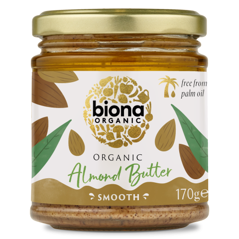 Biona Organic Almond Butter - Smooth (170g)